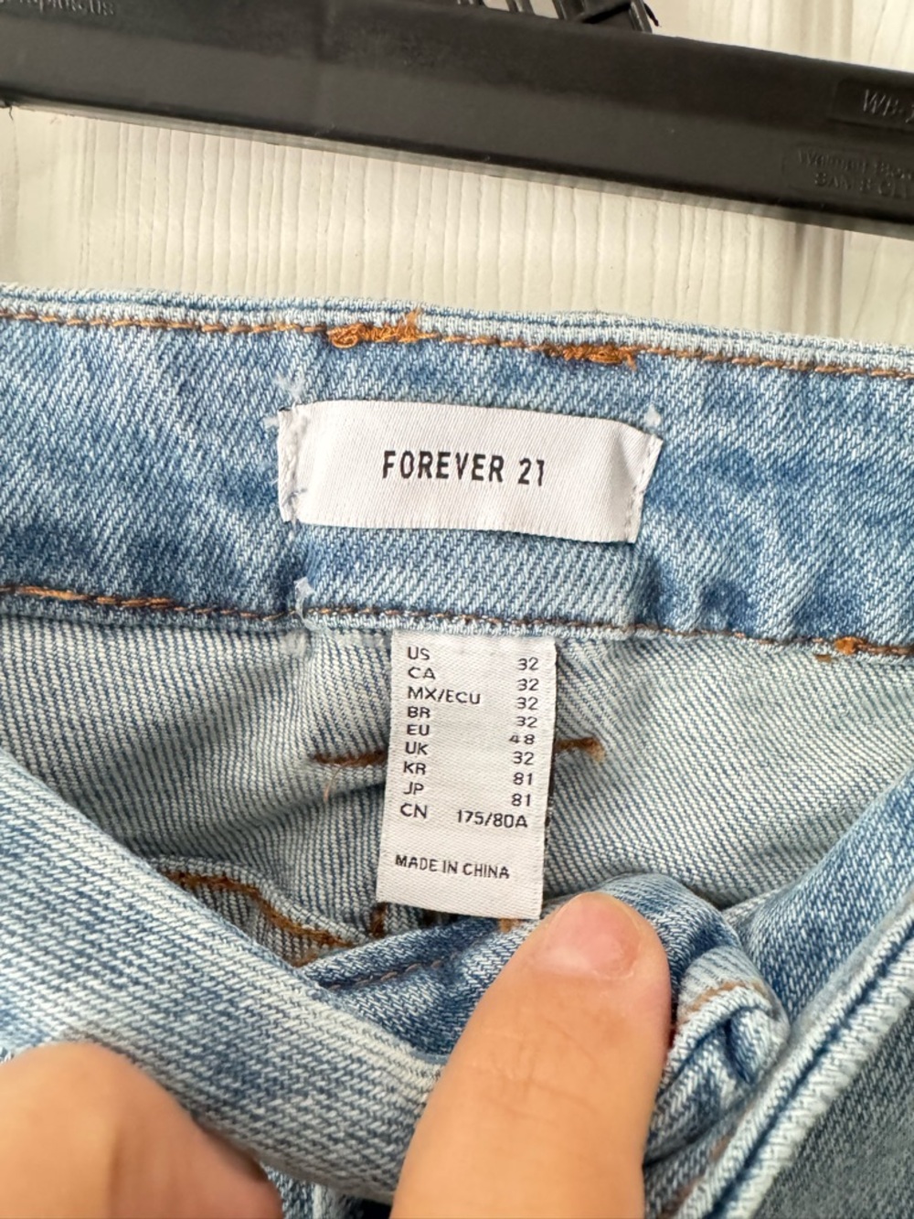 Forever 21 Light Blue Wide-Leg Jeans - Picture 3 of 4